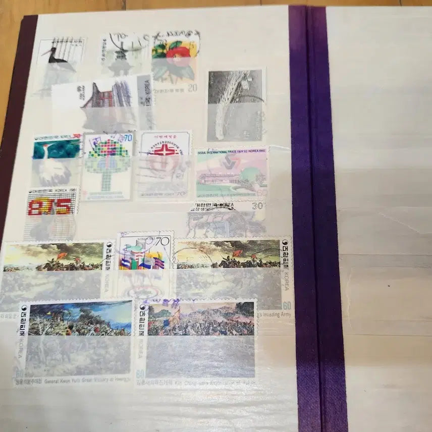 [BUNJANG] Collection of Various Korean Stamps (Unused First Sheet) / 다양한 한국 우표 모음(첫화면 미사용)