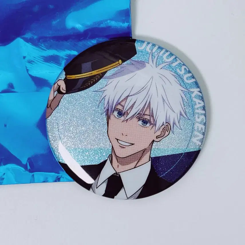 [BUNJANG] Jujutsu Kaisen Haneda Airport Garden Popup Can Badge - Satoru Gojo / 주술회전 하네다 에어포트 가든 팝업 캔뱃지 고죠 사토루