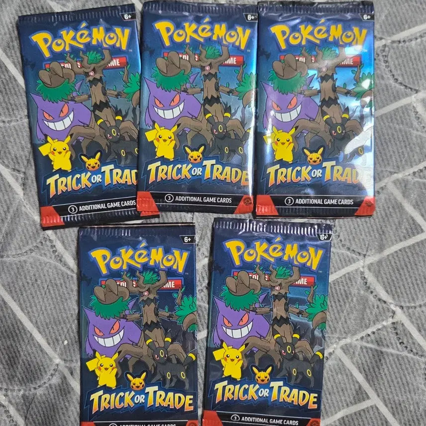 [BUNJANG] Limited Edition North American Halloween Pokémon Card Trick or Trade 2024 1 Pack / 한정판북미할로윈포켓몬카드 trick or trade 2024 1팩