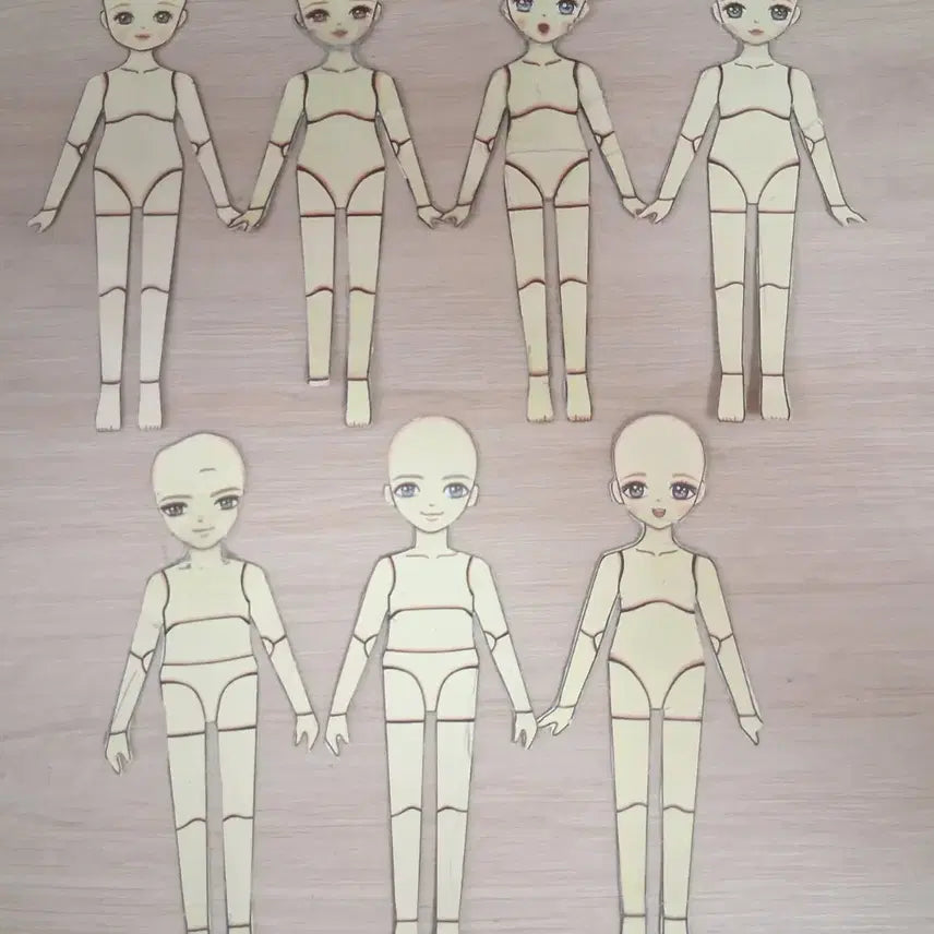 [BUNJANG] Yeppukyi Paper Ball Jointed Doll 2 Set / 예뿍이 종이구체관절인형 2종 세트
