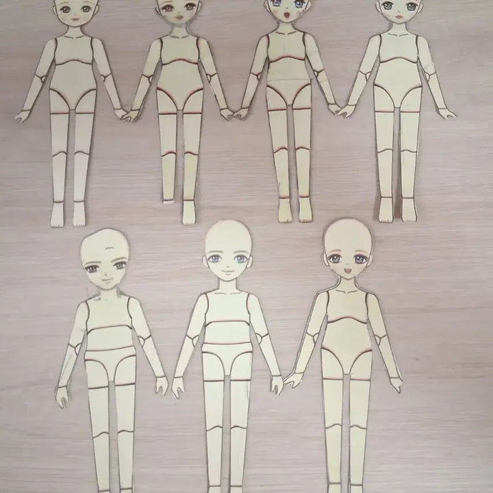 [BUNJANG] Yeppukyi Paper Ball Jointed Doll 2 Set / 예뿍이 종이구체관절인형 2종 세트