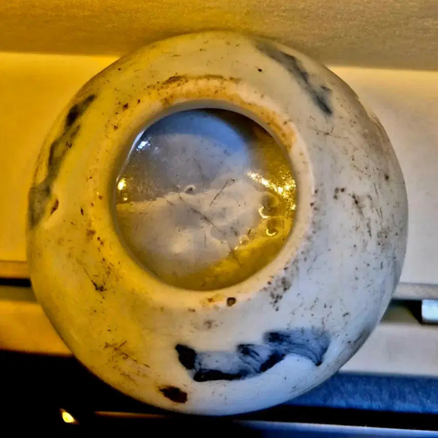 [BUNJANG] Joseon Dynasty Blue and White Porcelain Hexagonal Inkstone Holder / 청화백자 초문 연적