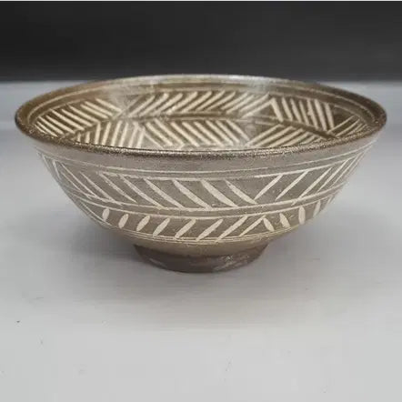 [BUNJANG] Docheon Chun Han-bong Celadon Masterwork "Samdo Mishima" Tea Bowl / 도천 천한봉 선생 - 삼도 미시마 다완