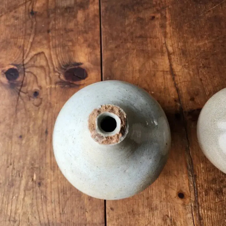 [BUNJANG] Three Joseon Dynasty White Porcelain Vases / 백자주병 3개