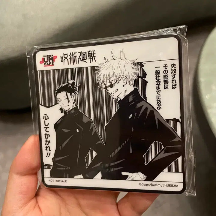 [BUNJANG] Jujutsu Kaisen Satoru Gojo Suguru Geto Jump Shop Coaster (Sealed) / 정품]주술회전 고죠 게토 점프샵 코스터 미개봉