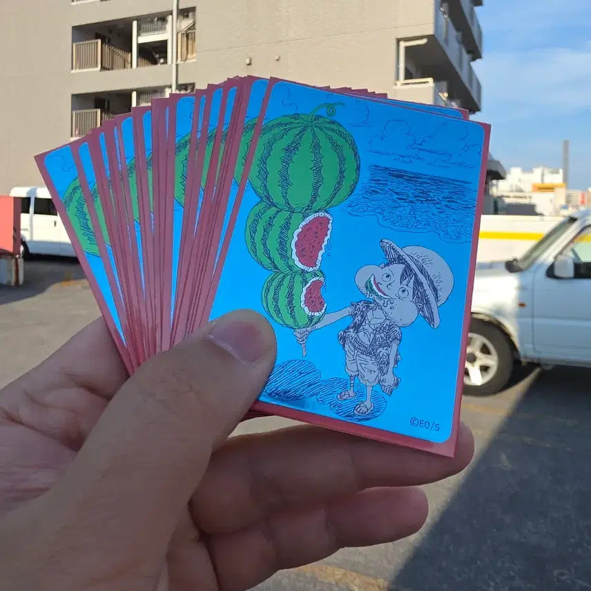 [BUNJANG] One Piece Luffy Watermelon Luffy Trading Card / 원피스 루피 카드 굿즈 나츠코미 수박루피