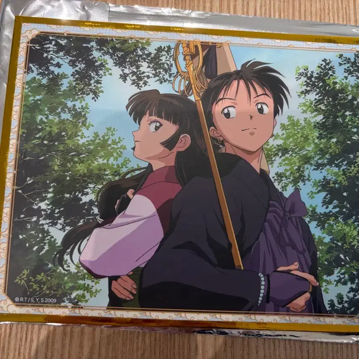 [BUNJANG] Inuyasha Miroku Sango Illustration Shikishi / 이누야샤 랜덤 일러스트 색지 미륵 산고