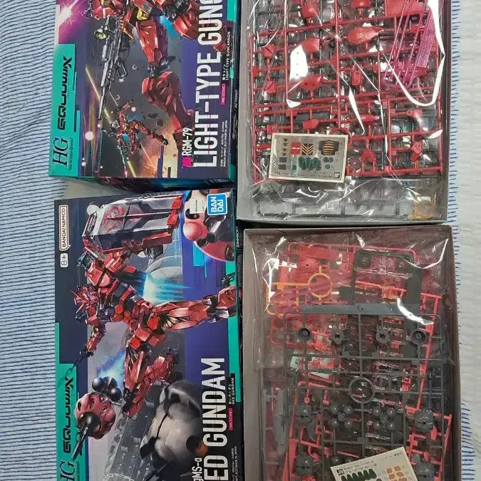 [BUNJANG] Bandai HG Gundam Zaku Aquarium 4 Type Set Plastic Model / 반다이 HG 건담 지쿠악스 프라모델 4종 세트