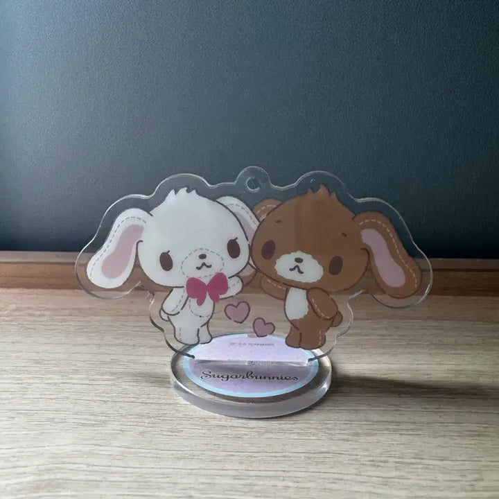 [BUNJANG] Sugarbunnies Acrylic Stand Figure Keychain / 고전 슈가바니즈 아크릴 스탠드 인형 시로우사 쿠로우사 파우치 메지루시 키링 가챠 후와후와 산리오 마스코트