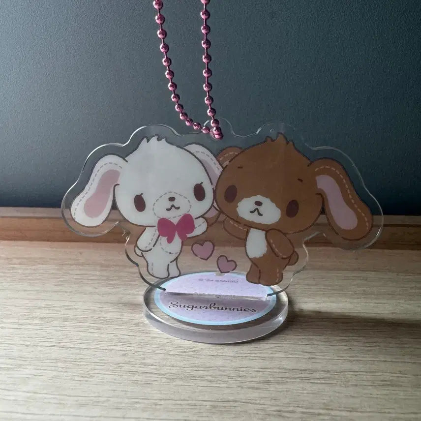 [BUNJANG] Sugarbunnies Acrylic Stand Figure Keychain / 고전 슈가바니즈 아크릴 스탠드 인형 시로우사 쿠로우사 파우치 메지루시 키링 가챠 후와후와 산리오 마스코트