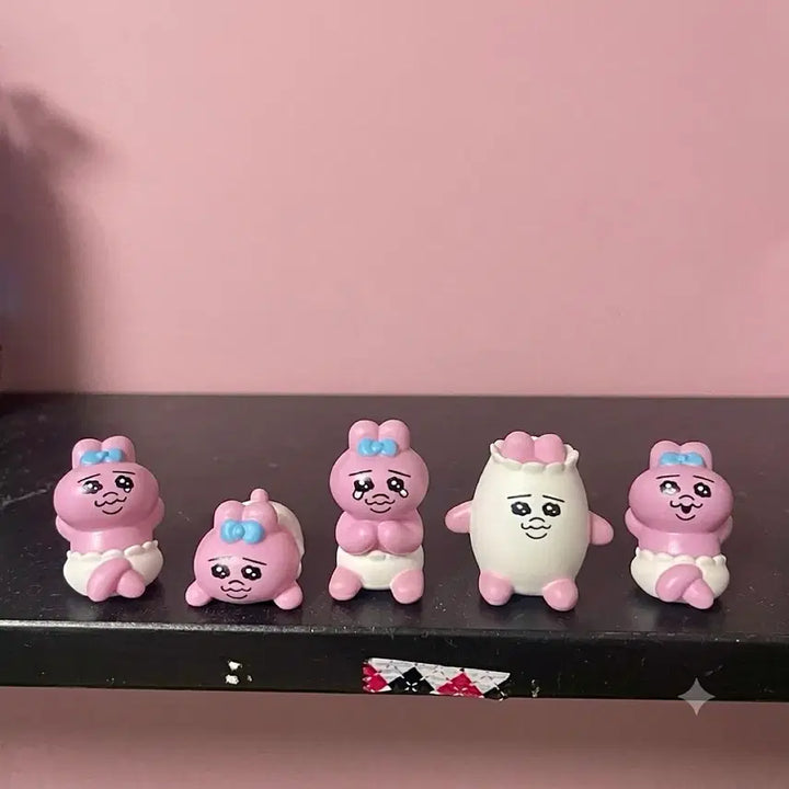 [BUNJANG] Pantsu Usagi 5-Piece Gacha Figure Bundle Set / 빤쮸토끼 피규어 5종 가챠 일괄