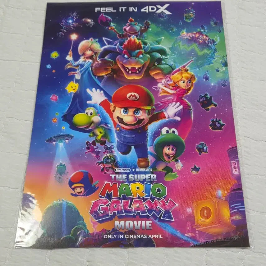 [BUNJANG] Super Mario Bros. Movie CGV Poster + TTT Bundle Set / 슈퍼마리오 마리오 cgv 포스터+ttt 일괄