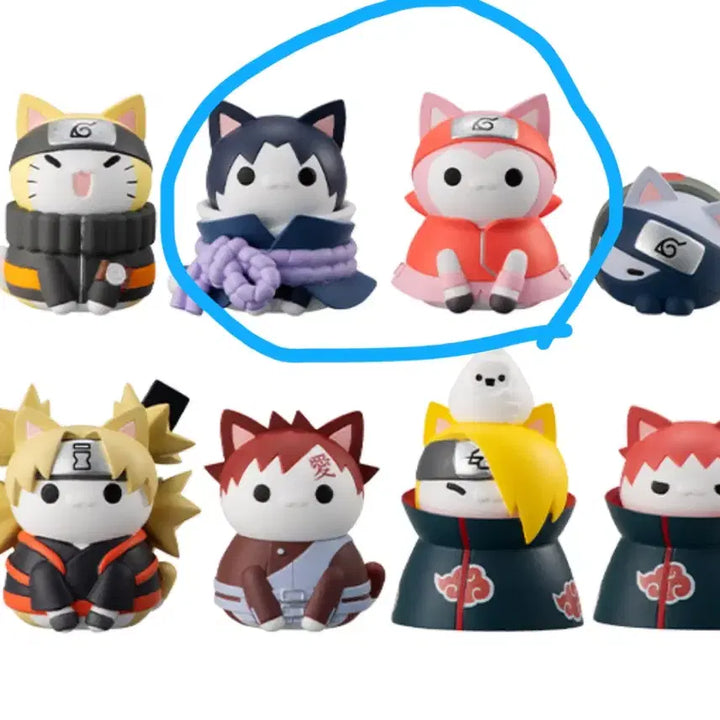 [BUNJANG] Naruto Shippuden Mega Cat 3rd Edition Sasuke Sakura Bundle / 나루토 메가캣 3탄 사스케 사쿠라 일괄 질풍전 결전