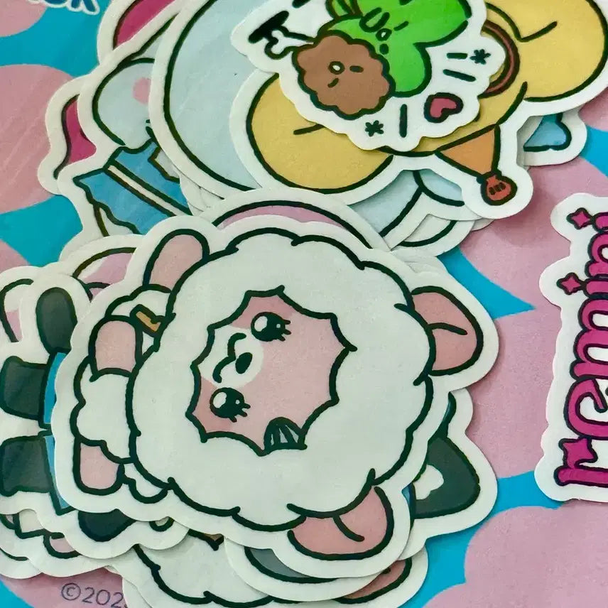[BUNJANG] RESCENE Keycap Keychain Full Set (Sealed) + Sticker / 리센느 키캡키링 풀세트 (미개봉) + 스티커