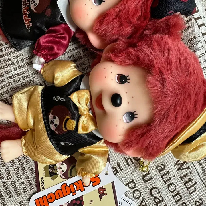 [BUNJANG] Monchhichi Secret Garden Cherry Red Keyring Set / 몬치치 시크릿가든 체리레드 키링 세트