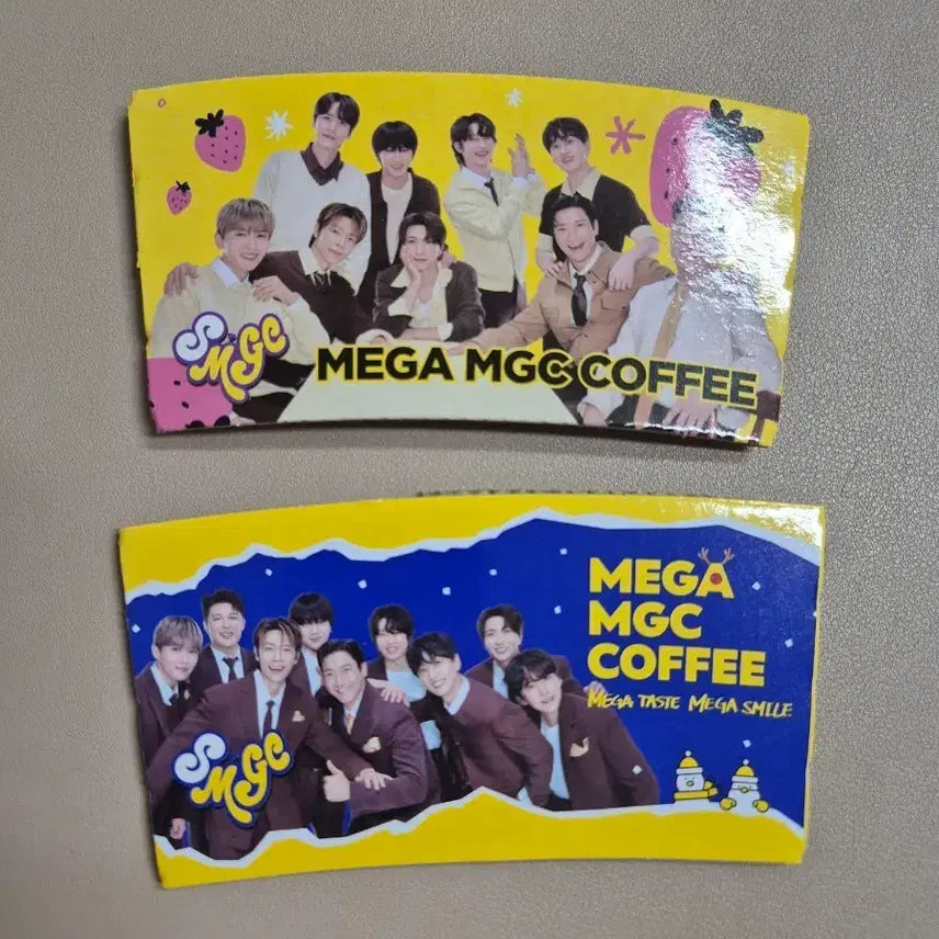 [BUNJANG] Super Junior Mega Coffee Bundle Set 2 Cup Holders / 메가커피 슈퍼주니어 컵홀더 2개 일괄