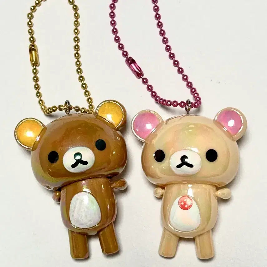 [BUNJANG] Rilakkuma &amp; Korilakkuma Dangling Keychain Set / 라락쿠마 코리락쿠마 달랑이 키링 세트
