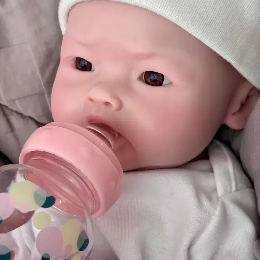 [BUNJANG] Full Silicone Reborn Doll 17 Inch - Pinkping / (여름방학 할인) 풀실리콘 리본돌 17인치