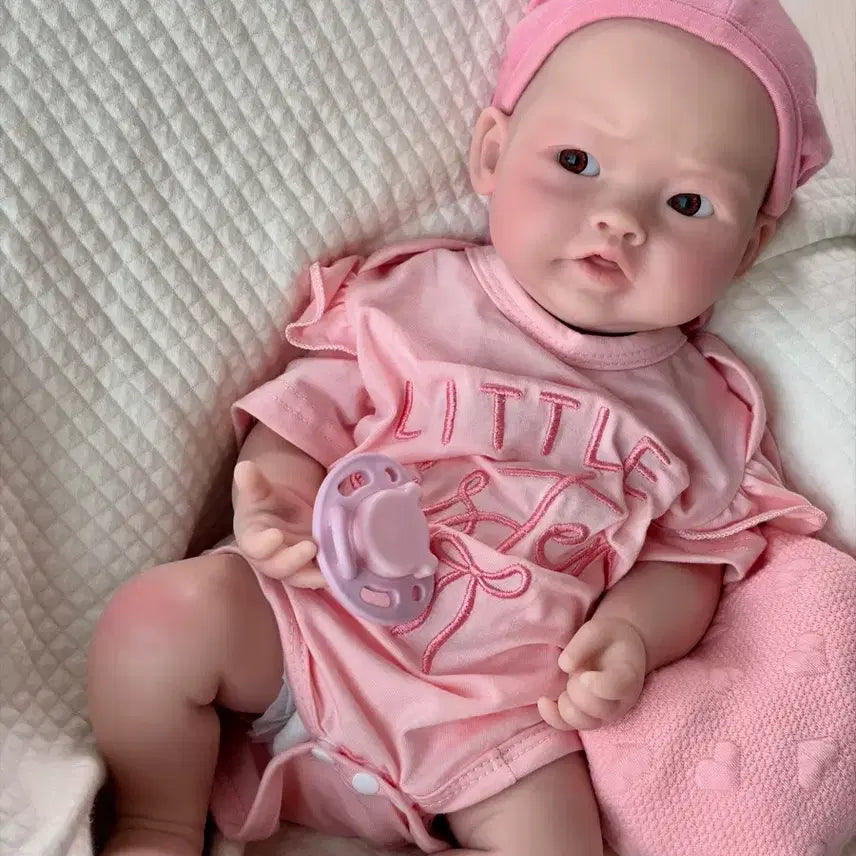 [BUNJANG] Full Silicone Reborn Doll 17 Inch - Pinkping / (여름방학 할인) 풀실리콘 리본돌 17인치