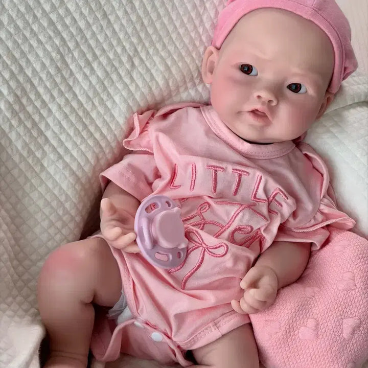[BUNJANG] Full Silicone Reborn Doll 17 Inch - Pinkping / (여름방학 할인) 풀실리콘 리본돌 17인치