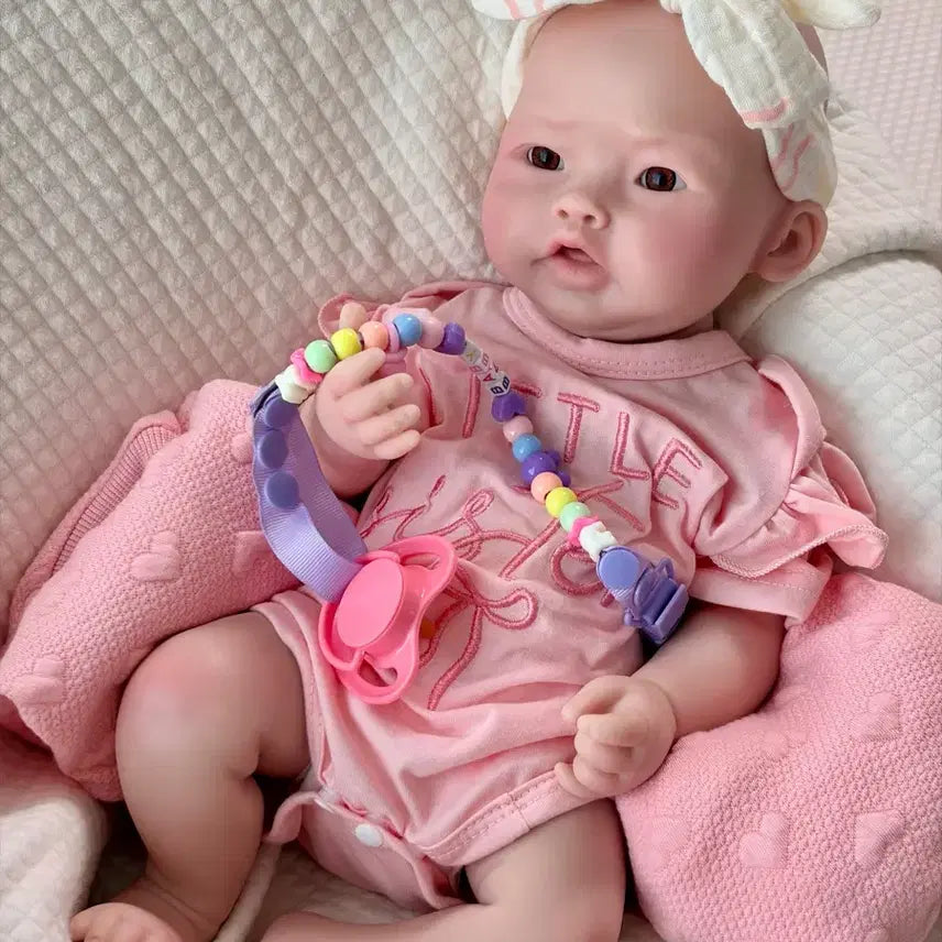 [BUNJANG] Full Silicone Reborn Doll 17 Inch - Pinkping / (여름방학 할인) 풀실리콘 리본돌 17인치