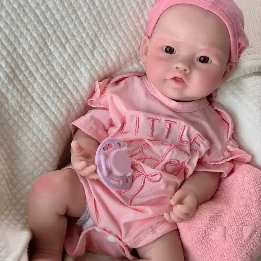 [BUNJANG] Full Silicone Reborn Doll 17 Inch - Pinkping / (여름방학 할인) 풀실리콘 리본돌 17인치