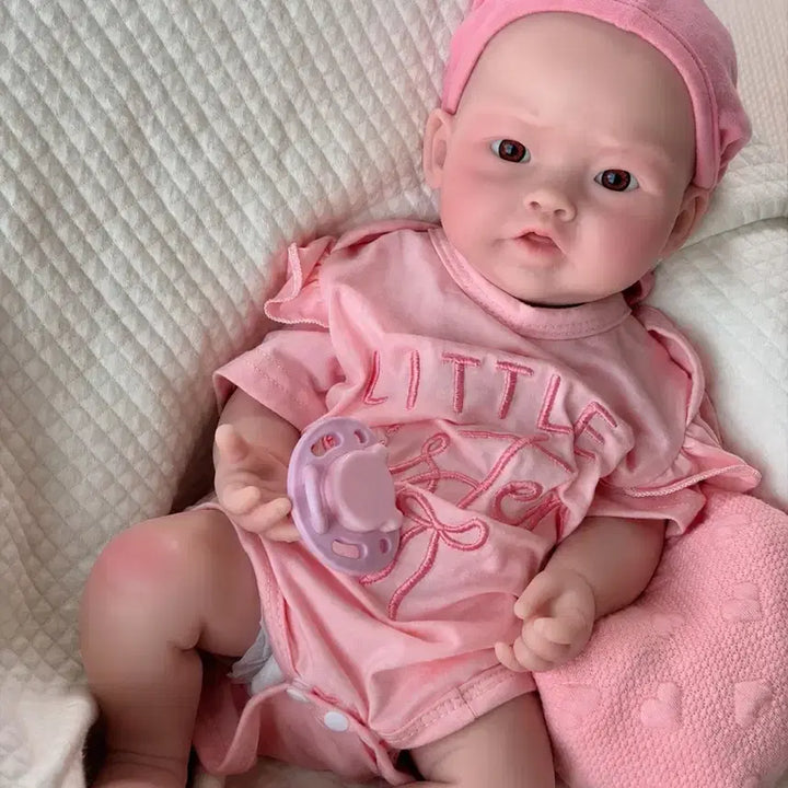 [BUNJANG] Full Silicone Reborn Doll 17 Inch - Pinkping / (여름방학 할인) 풀실리콘 리본돌 17인치