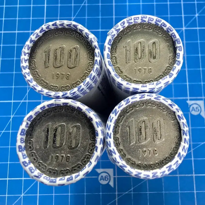 [BUNJANG] 1978 100 Won Coin 4 Rolls (200 Coins) Bundle / 1978년 100원 200개 4롤 일괄