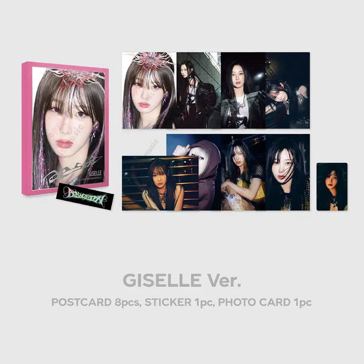 [BUNJANG] Aespa Giselle Armageddon MD Postcard Book Photocard / 에스파 지젤 아마겟돈 엠디 엽서북 포카 미개봉 양도