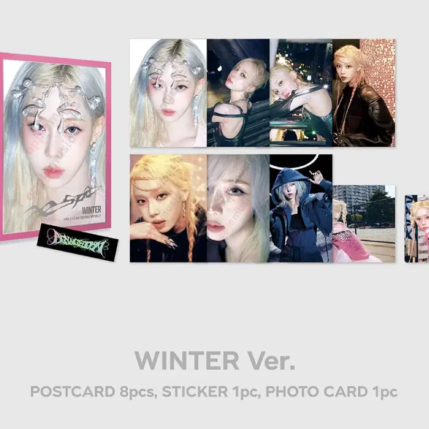 [BUNJANG] Aespa Winter Armageddon MD Postcard Book Photocard (Sealed) / 에스파 윈터 아마겟돈 엠디 엽서북 포카 미개봉 양도
