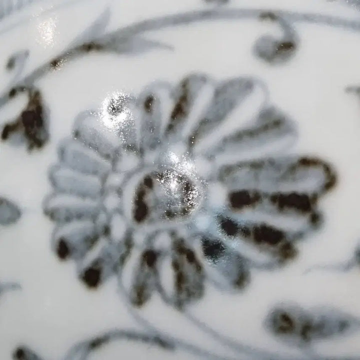 [BUNJANG] Ming Hongwu Blue and White Floral Large Bowl / 명홍무 청화 전지화훼문 대완. 지름20 높이 11