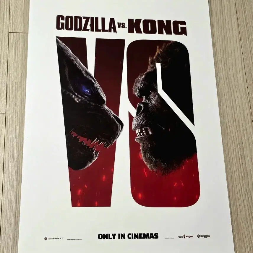 [BUNJANG] Godzilla vs. Kong Limited Edition A3 Movie Poster / [초희귀한정판]영화 고질라vs콩 포스터(A3)