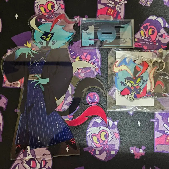 [BUNJANG] Helluva Boss Asmodeus Standee &amp; Keychain Bundle / 헬루바보스 아스모데우스 스탠드,키링 일괄