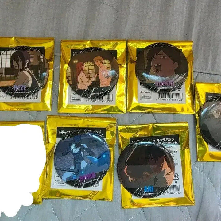 [BUNJANG] Chainsaw Man - The Movie: Reze Arc - 7 Types Can Badges Bundle Set / 체인소 맨 레제편 캔뱃지 6종