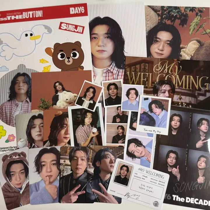 [BUNJANG] Day6 Sungjin Photocard Bundle Set / 데이식스 성진 포카 양도 엠디 시그 키트 증사 5특 입장 트레카 day6 sungjin poca sell