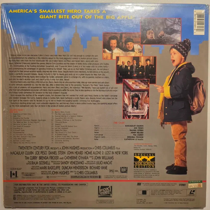 [BUNJANG] Home Alone 2 LaserDisc (LD) Wide Screen Edition / 희귀 나 홀로 집에2 레이저 디스크 LD Home Alone 2