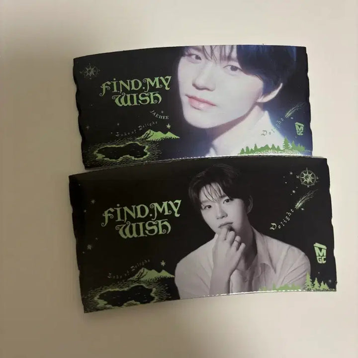 [BUNJANG] NCT WISH Jaehee Megacoffee Charm Photocard Cup Holder Bundle Set / 엔시티 위시 재희 메가커피 부적포카 컵홀더