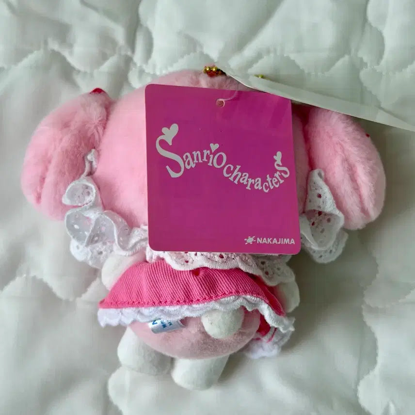 [BUNJANG] Sanrio My Melody Sweet Lolita Dress Mascot Plush Doll / 산리오 스위트 로리타 드레스 마이멜로디 마스코트인형