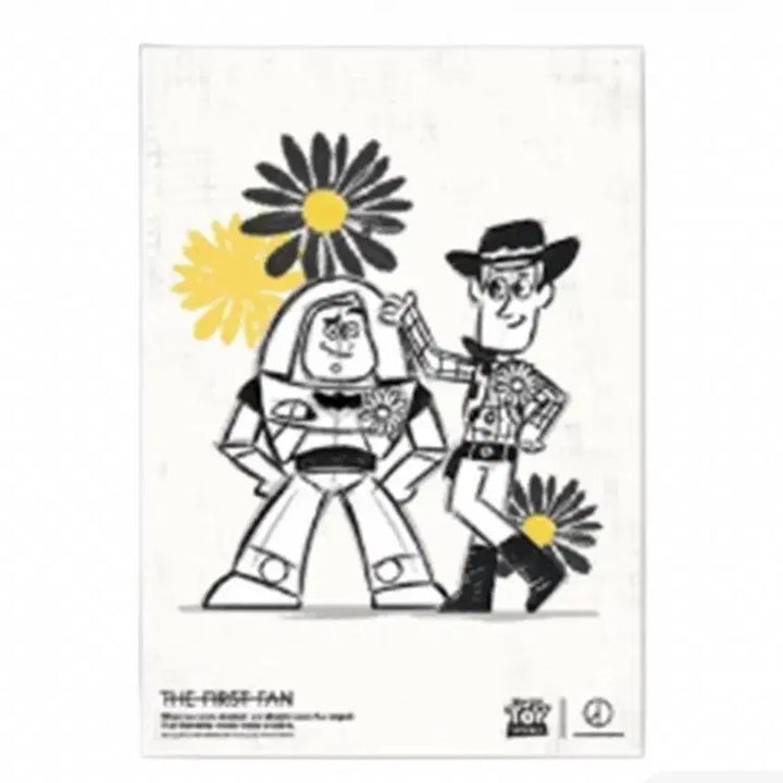 [BUNJANG] PEACEMINUSONE x TOY STORY The First Fan Poster Buzz Woody / 피스마이너스원 토이스토리 더 퍼스트팬 포스터 버즈 우디