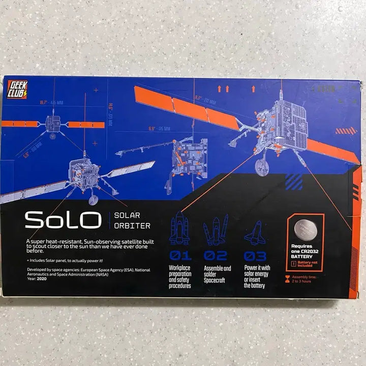 [BUNJANG] Geek Club Solar Orbiter Electronic Soldering DIY Kit / 태양 탐사선 인공위성 전자 납땜 DIY키트 geek club solo(solar orbiter electronic)