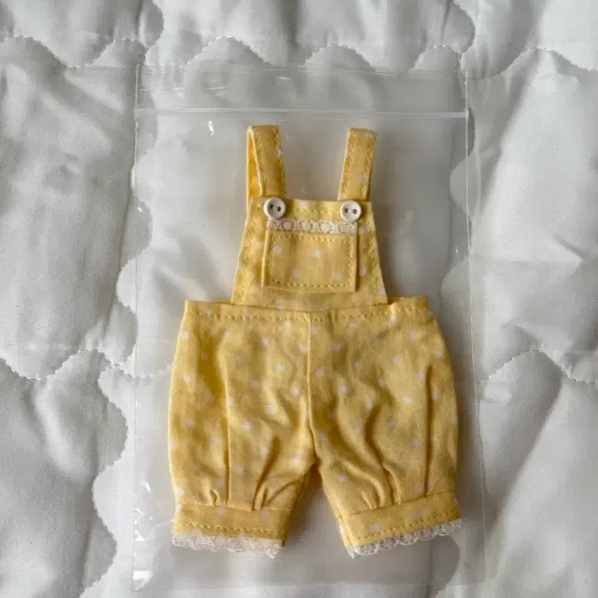 [BUNJANG] Blythe Doll Outfit Yellow Overalls / 블라이스/브라이스 의상 연노랑 맬빵바지