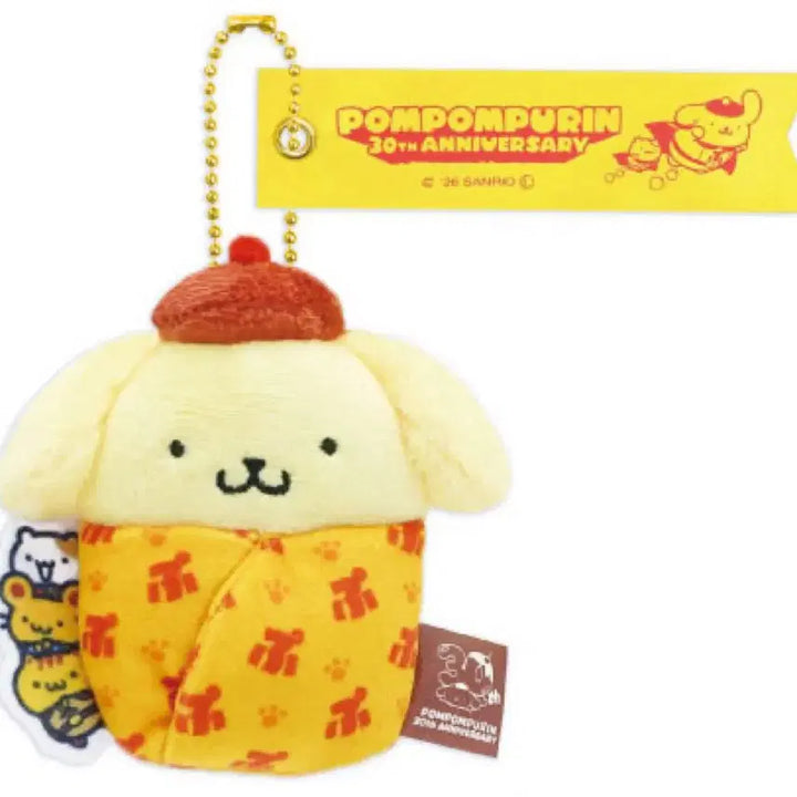 [BUNJANG] Sanrio Pompompurin 30th Anniversary Okurumi Mascot Pompompurin Hero / 폼폼푸린 30주년 오쿠루미 마스코트 폼폼푸린 히어로