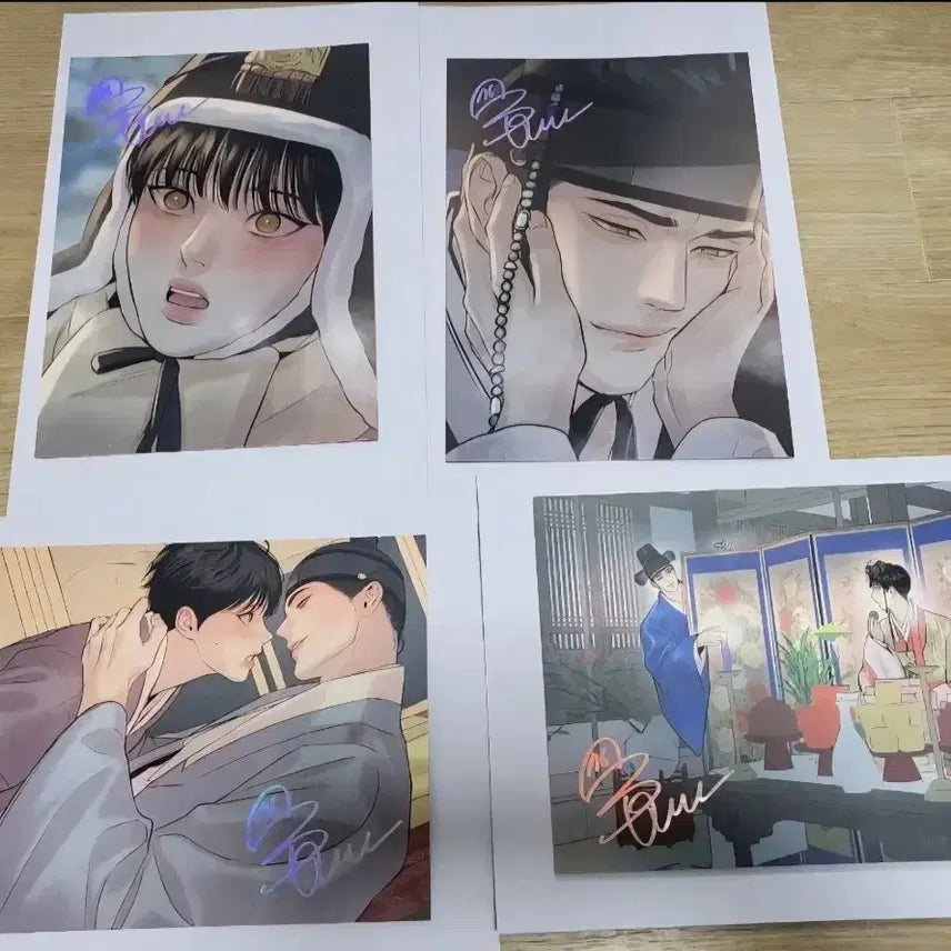 [BUNJANG] Mopyeon "The Snake and the Lotus" Print Paper Set / 모펀 야화첩 그림 색지 세트 4종 양도합니다