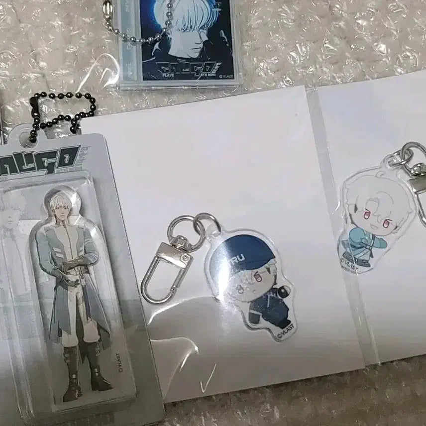 [BUNJANG] PLAVE Eunho Miniature Keychain + PLY LAB Keychain / 플레이브 은호 미니어처키링+플리랩 키링