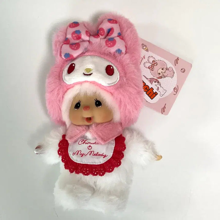 [BUNJANG] Monchhichi My Melody Collaboration Keychain Doll / [당일발송] 몬치치 마이멜로디 콜라보 키링 인형