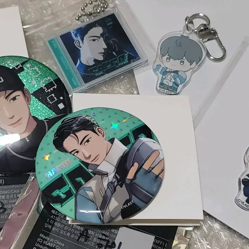 [BUNJANG] PLAVE Hamin Badge + PLYLAB Keyring / 플레이브 하민 뱃지+플리랩 키링
