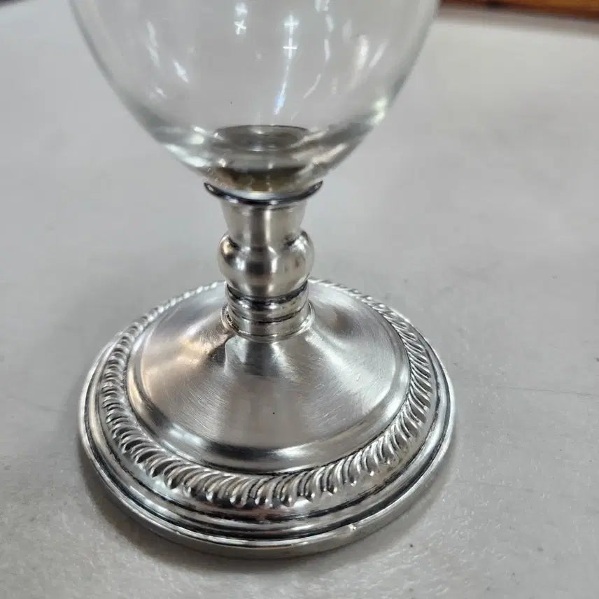 [BUNJANG] Sterling Silver Hand-Cut Vase / 미국서온 오랜된 스텔링(은) 핸드커팅(핸드메이드) 높이27.8cm지름7.5cm80000원