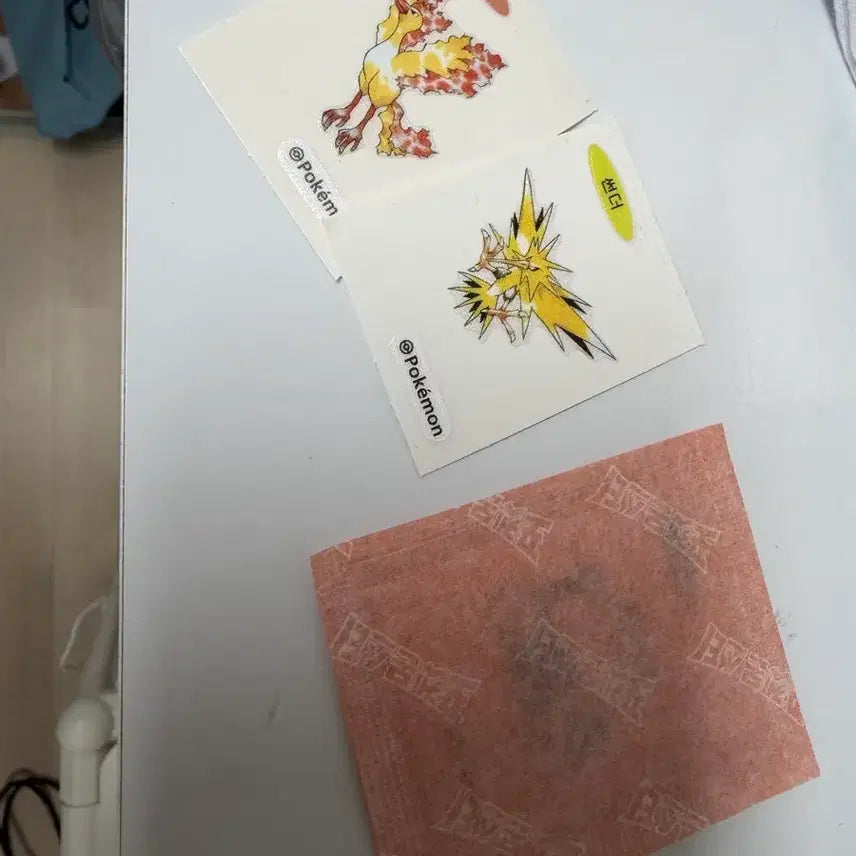 [BUNJANG] Pokemon Bread Stickers - Snorlax, Moltres, Zapdos / (옛날버전) 포켓몬빵 띠부씰 잠만보 파이어 썬더