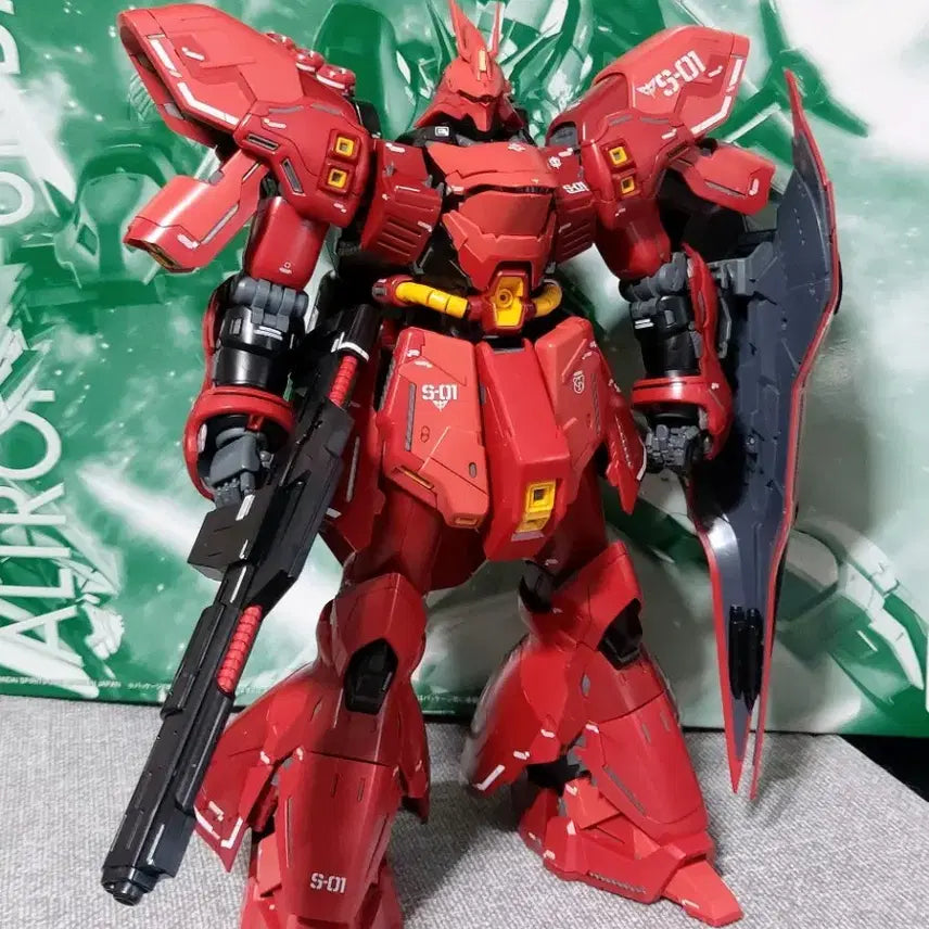 [BUNJANG] Bandai MG Sazabi Ver.Ka + DELPI Decal Completed Model / 반다이 MG 사자비 버카 + 델피데칼 완성품 팝니다