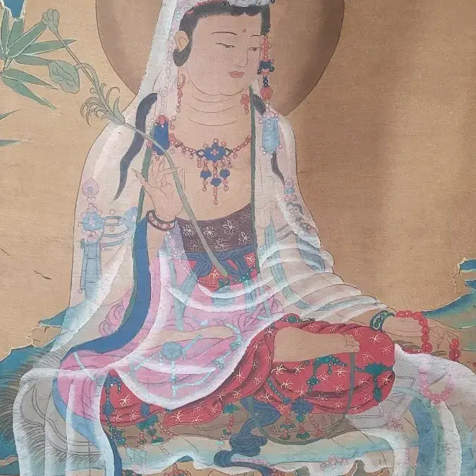 [BUNJANG] Suwol Gwaneumdo Buddhist Painting Art / 수월관음도 불화 불교 미술